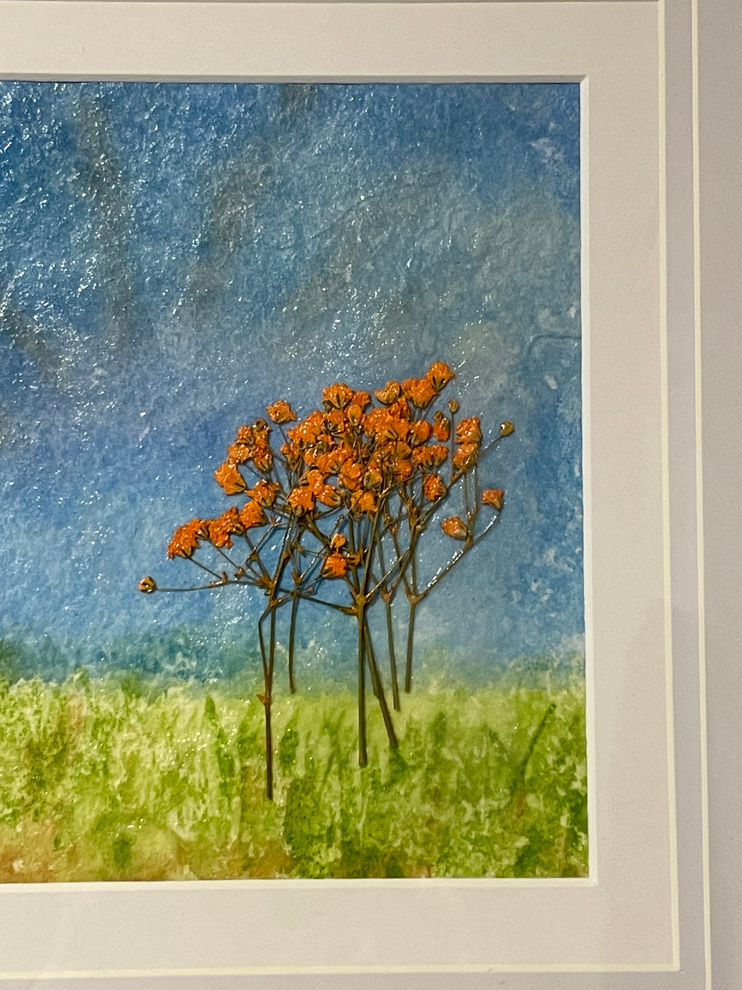 "Serenity in Simplicity: Orange Blossoms" - Original Framed & Matted Watercolor